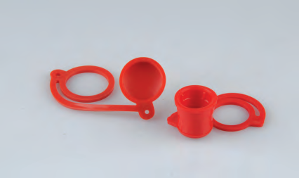 与LSQ-TF系列快速接头配套的塑料防尘套和堵头