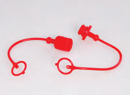 与LSQ-S4系列快速接头配套的塑料防尘套和堵头