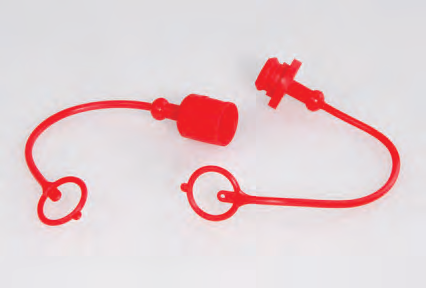 与LSQ-PK系列快速接头配套的塑料防尘套和堵头