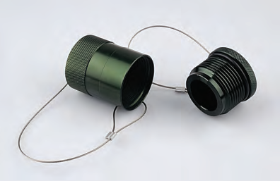 与LSQ-VEP系列快速接头配套的金属防尘套和堵头